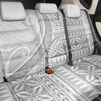 Polynesian White Sunday Back Car Seat Cover Lotu Tamaiti Melanesian Pattern LT9 - Polynesian Pride