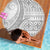 Polynesian White Sunday Beach Blanket Lotu Tamaiti Melanesian Pattern - Polynesian Pride