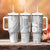 Samoa Siapo White Sunday Tumbler With Handle Lotu Tamaiti Polynesian White Pattern - Polynesian Pride
