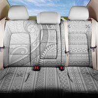 Tokelau White Sunday Back Car Seat Cover Lotu Tamaiti Ngatu Tokelau Feletoa Manulua LT9 One Size White - Polynesian Pride