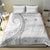 Tokelau White Sunday Bedding Set Lotu Tamaiti Ngatu Tokelau Feletoa Manulua - Polynesian Pride