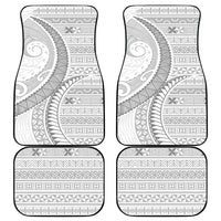Tokelau White Sunday Car Mats Lotu Tamaiti Ngatu Tokelau Feletoa Manulua LT9 - Polynesian Pride
