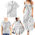 Tokelau White Sunday Family Matching Summer Maxi Dress and Hawaiian Shirt Lotu Tamaiti Ngatu Tokelau Feletoa Manulua - Polynesian Pride