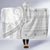 Tokelau White Sunday Hooded Blanket Lotu Tamaiti Ngatu Tokelau Feletoa Manulua - Polynesian Pride