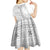 Tokelau White Sunday Kid Short Sleeve Dress Lotu Tamaiti Ngatu Tokelau Feletoa Manulua - Polynesian Pride