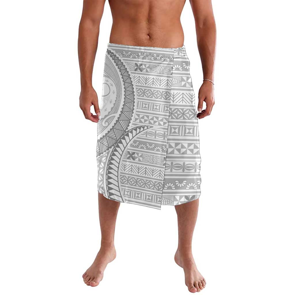 Tokelau White Sunday Lavalava Lotu Tamaiti Ngatu Tokelau Feletoa Manulua - Polynesian Pride