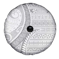 Tokelau White Sunday Spare Tire Cover Lotu Tamaiti Ngatu Tokelau Feletoa Manulua LT9 - Polynesian Pride