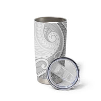 Tokelau White Sunday Tumbler Cup Lotu Tamaiti Ngatu Tokelau Feletoa Manulua LT9 - Polynesian Pride