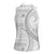 Tokelau White Sunday Women Sleeveless Polo Shirt Lotu Tamaiti Ngatu Tokelau Feletoa Manulua - Polynesian Pride
