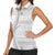 Tokelau White Sunday Women Sleeveless Polo Shirt Lotu Tamaiti Ngatu Tokelau Feletoa Manulua - Polynesian Pride