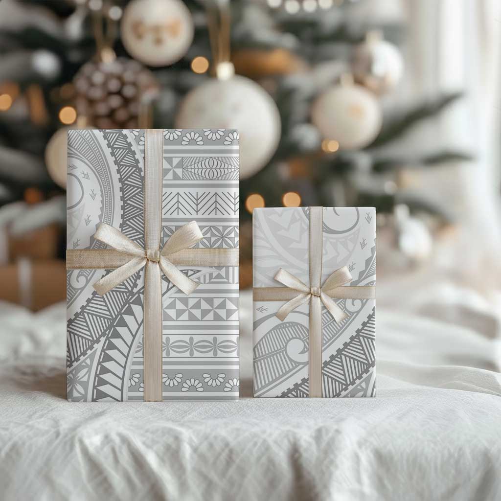 Tokelau White Sunday Wrapping Paper Lotu Tamaiti Ngatu Tokelau Feletoa Manulua - Polynesian Pride