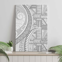 Tonga White Sunday Canvas Wall Art Lotu Tamaiti Ngatu Tribal LT9 - Polynesian Pride