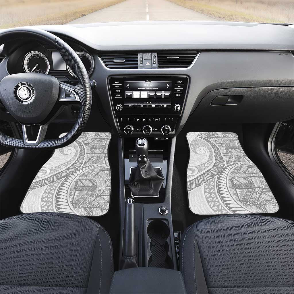 Tonga White Sunday Car Mats Lotu Tamaiti Ngatu Tribal - Polynesian Pride