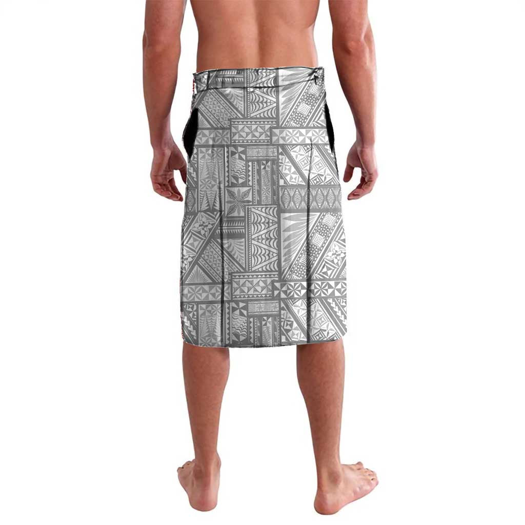 Tonga White Sunday Lavalava Lotu Tamaiti Ngatu Tribal - Polynesian Pride
