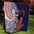 American Samoa Bald Eagle Personalized Quilt Polynesian Teuila Flowers - Polynesian Pride
