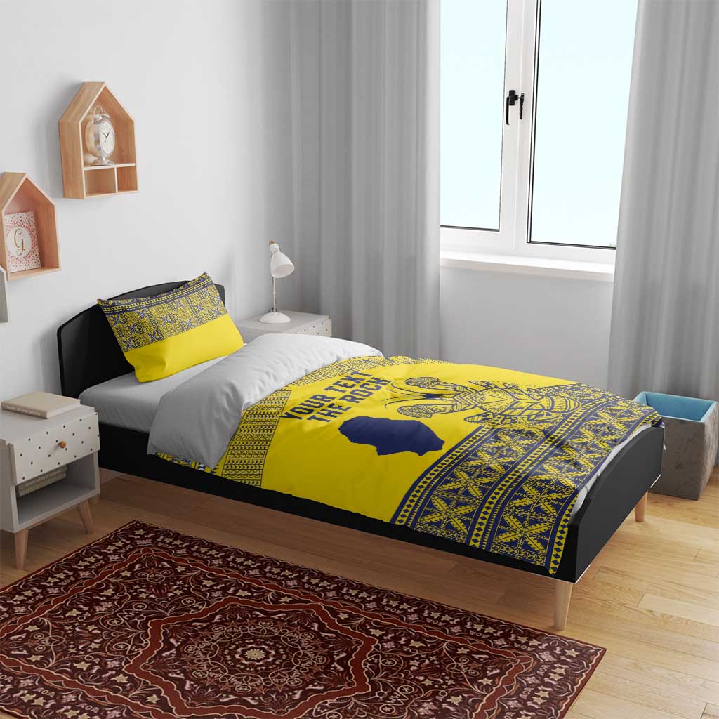 Niue Crab Personalised Bedding Set Niuean Hiapo Pattern - Polynesian Pride