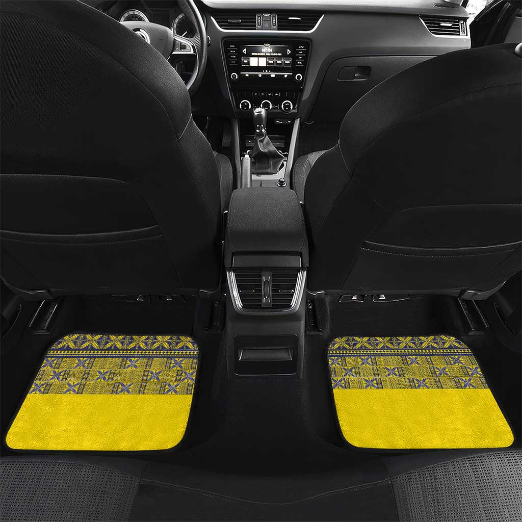 Niue Crab Personalised Car Mats Niuean Hiapo Pattern - Polynesian Pride