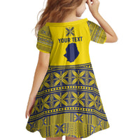 Niue Crab Personalised Family Matching Off The Shoulder Long Sleeve Dress and Hawaiian Shirt Niuean Hiapo Pattern LT9 - Polynesian Pride