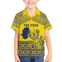 Niue Crab Personalised Family Matching Off Shoulder Short Dress and Hawaiian Shirt Niuean Hiapo Pattern - Polynesian Pride