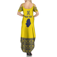 Niue Crab Personalised Family Matching Summer Maxi Dress and Hawaiian Shirt Niuean Hiapo Pattern - Polynesian Pride