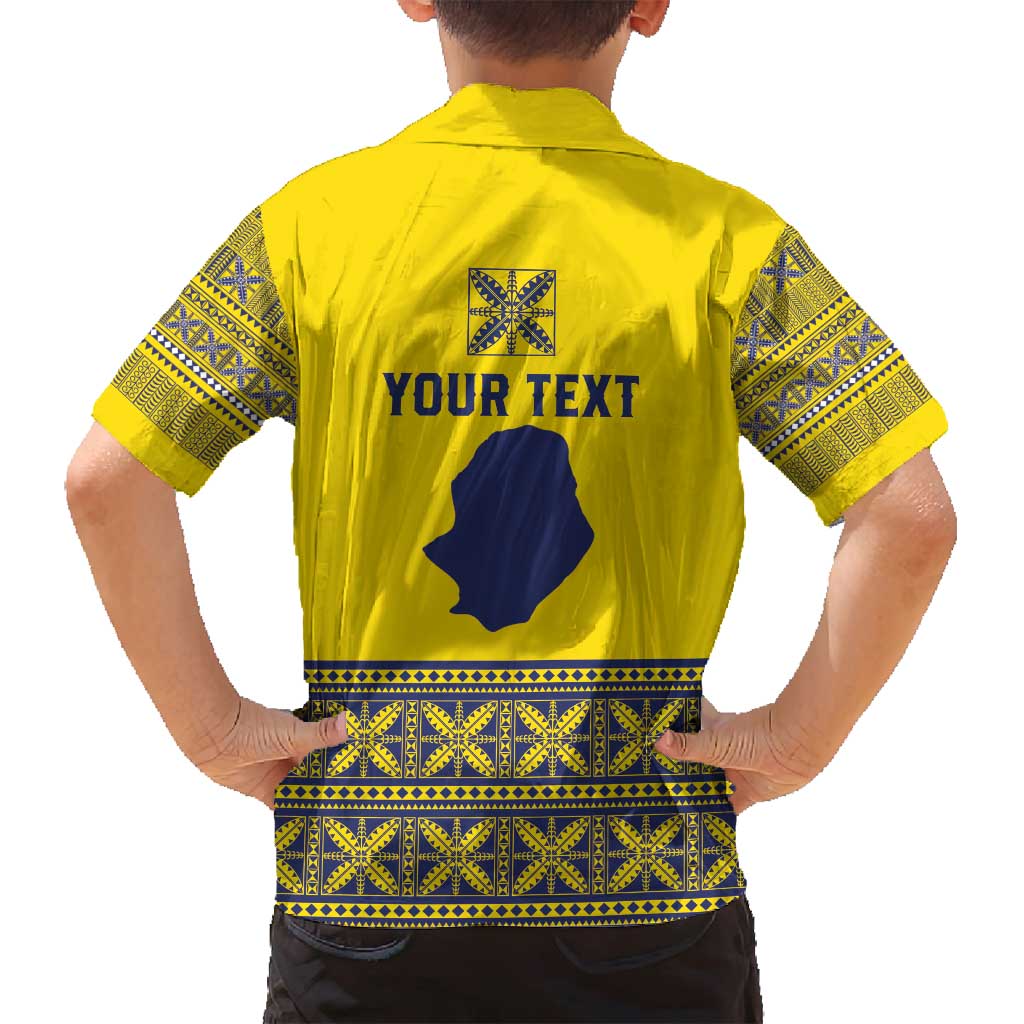 Niue Crab Personalised Family Matching Tank Maxi Dress and Hawaiian Shirt Niuean Hiapo Pattern - Polynesian Pride