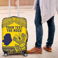Niue Crab Personalised Luggage Cover Niuean Hiapo Pattern - Polynesian Pride