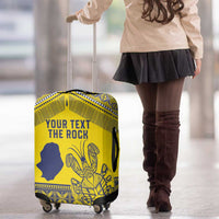 Niue Crab Personalised Luggage Cover Niuean Hiapo Pattern - Polynesian Pride