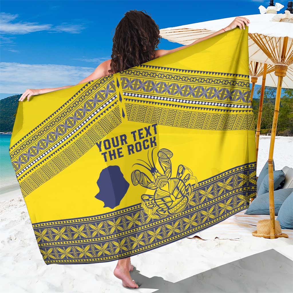 Niue Crab Personalised Sarong Niuean Hiapo Pattern - Polynesian Pride
