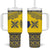 Niue Crab Personalised Tumbler With Handle Niuean Hiapo Pattern - Polynesian Pride