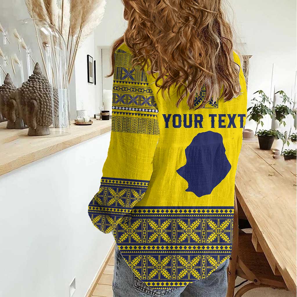 Niue Crab Personalised Women Casual Shirt Niuean Hiapo Pattern LT9 - Polynesian Pride