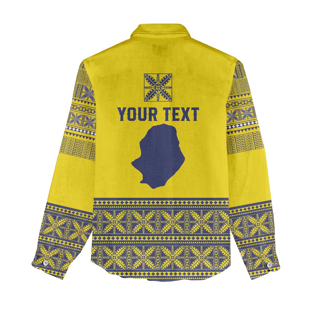 Niue Crab Personalised Women Casual Shirt Niuean Hiapo Pattern LT9 - Polynesian Pride
