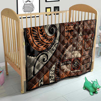 Vintage Samoa Siapo Mamanu Quilt Brown Samoan Tapa Motif - Polynesian Pride