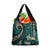 Vintage Samoa Siapo Mamanu Grocery Bag Teal Samoan Tapa Motif - Polynesian Pride