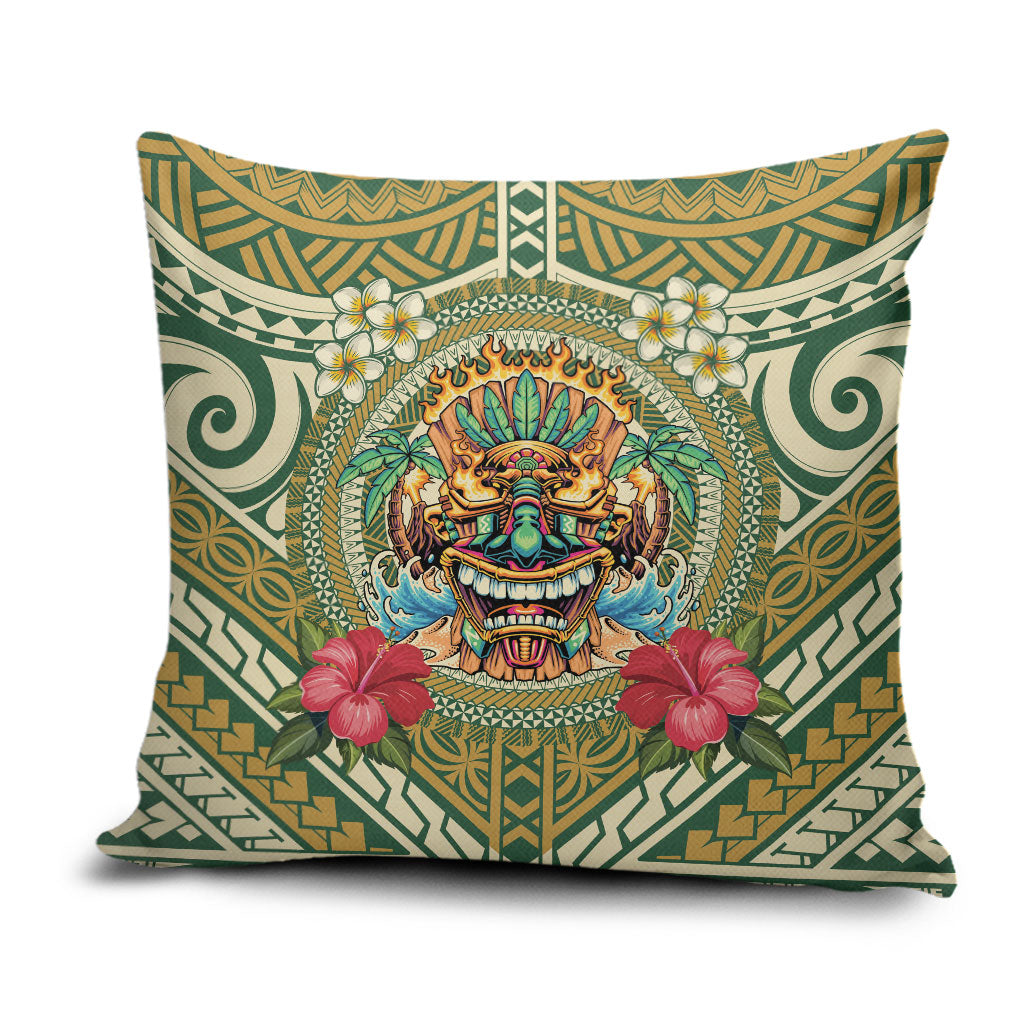 Hawaii Tiki Mask Pillow Cover Mele Kalikimaka i Iulai!