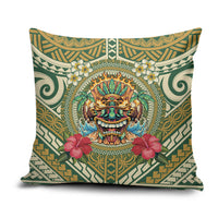 Hawaii Tiki Mask Pillow Cover Mele Kalikimaka i Iulai!