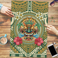 Hawaii Tiki Mask Puzzle Mele Kalikimaka i Iulai!