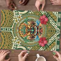 Hawaii Tiki Mask Puzzle Mele Kalikimaka i Iulai!