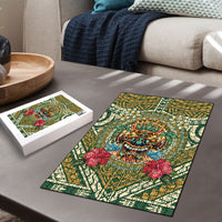 Hawaii Tiki Mask Puzzle Mele Kalikimaka i Iulai!