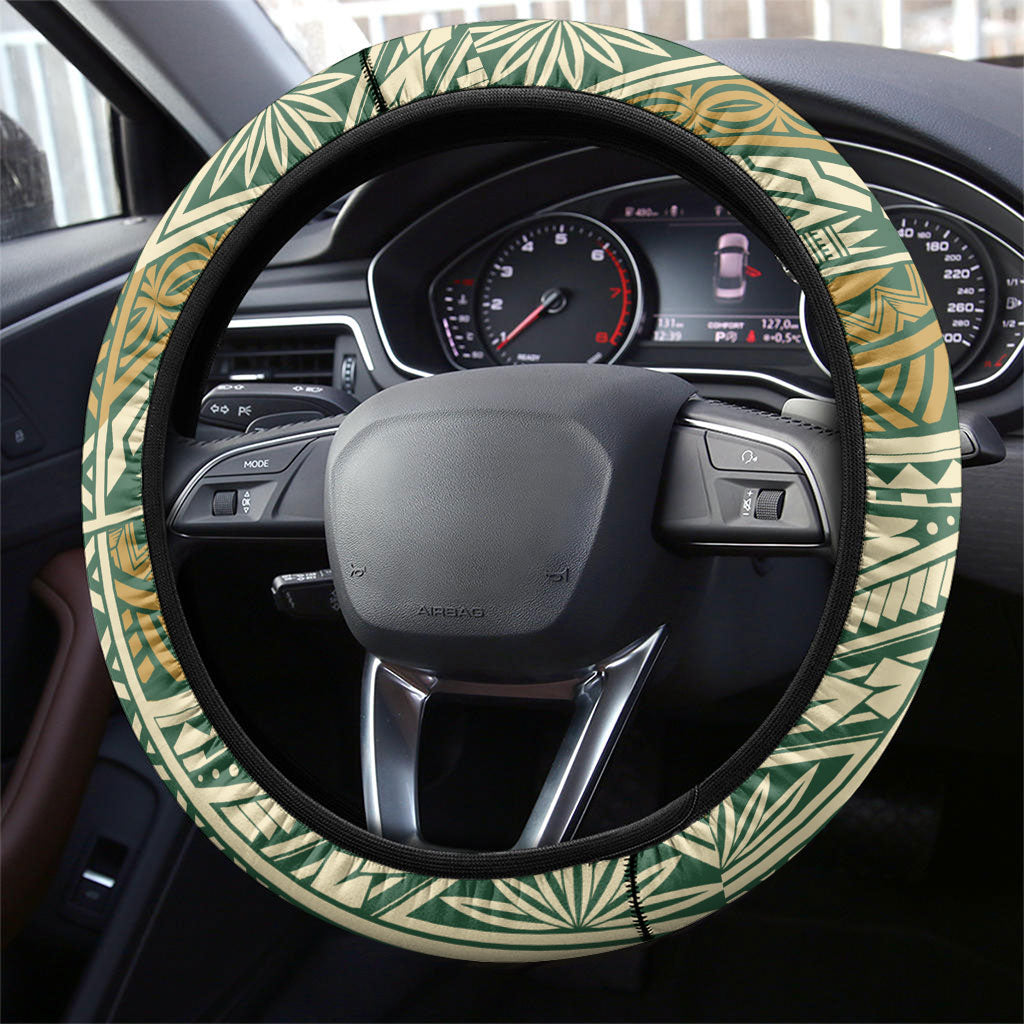 Hawaii Tiki Mask Steering Wheel Cover Mele Kalikimaka i Iulai! LT9 - Polynesian Pride