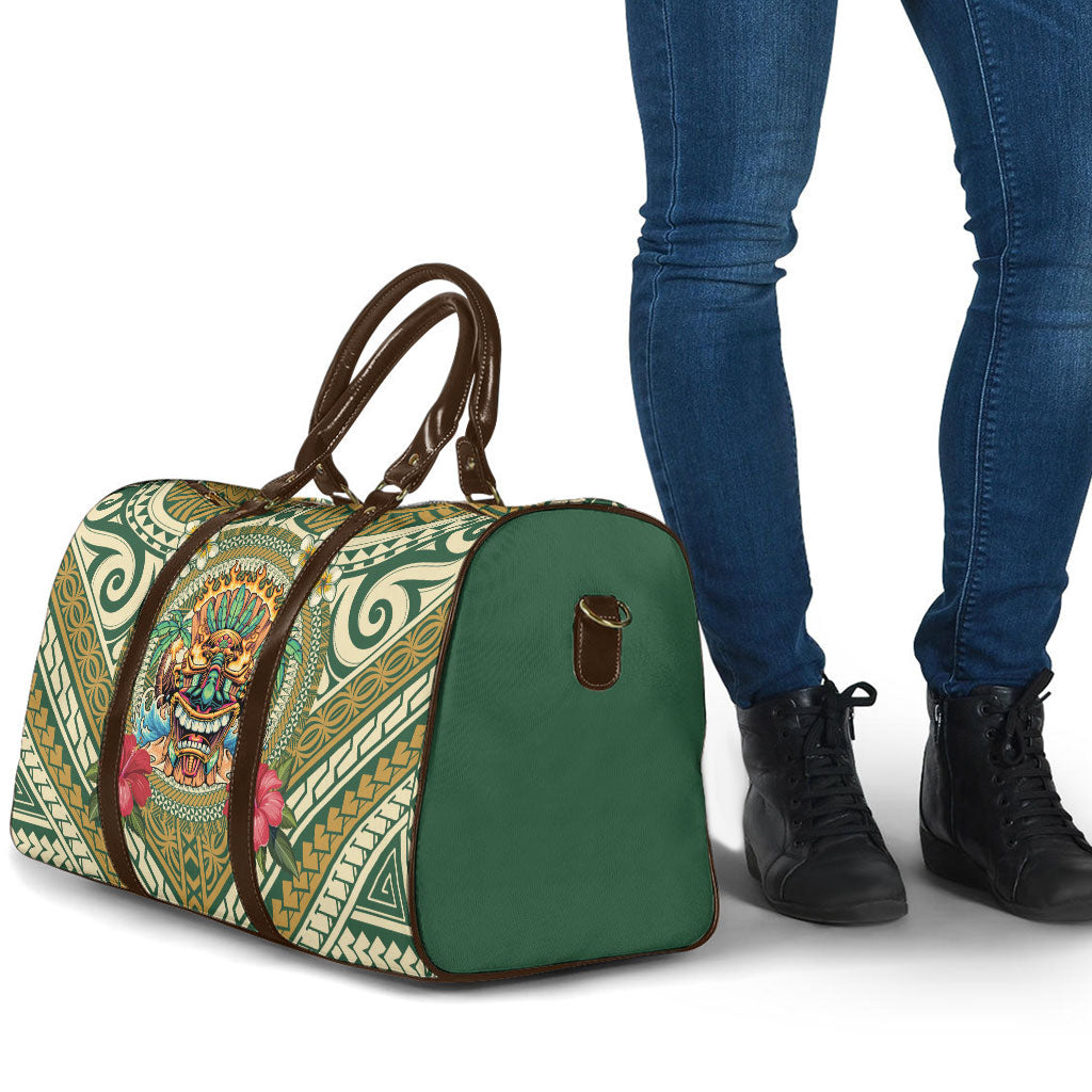 Hawaii Tiki Mask Travel Bag Mele Kalikimaka i Iulai! LT9 - Polynesian Pride