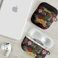 Hawaii Tiki Surfing AirPods Case Mele Kalikimaka i Iulai!