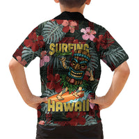 Hawaii Tiki Surfing Family Matching Puletasi and Hawaiian Shirt Mele Kalikimaka i Iulai! LT9 - Polynesian Pride