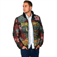 Hawaii Tiki Surfing Padded Jacket Mele Kalikimaka i Iulai!