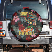 Hawaii Tiki Surfing Spare Tire Cover Mele Kalikimaka i Iulai!