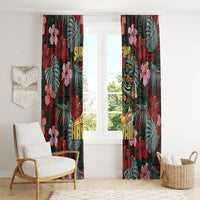 Hawaii Tiki Surfing Window Curtain Mele Kalikimaka i Iulai! LT9 - Polynesian Pride
