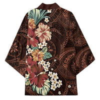 Kanoa Hawai'i Hibiscus Kimono Polynesian Tribal Tattoo Pattern Floral Elements