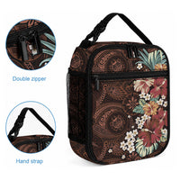 Kanoa Hawai'i Hibiscus Lunch Bag Polynesian Tribal Tattoo Pattern Floral Elements LT9 - Polynesian Pride