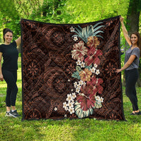 Kanoa Hawai'i Hibiscus Quilt Polynesian Tribal Tattoo Pattern Floral Elements