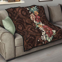 Kanoa Hawai'i Hibiscus Quilt Polynesian Tribal Tattoo Pattern Floral Elements