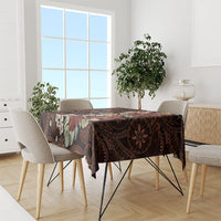 Kanoa Hawai'i Hibiscus Tablecloth Polynesian Tribal Tattoo Pattern Floral Elements